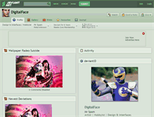 Tablet Screenshot of digitalface.deviantart.com