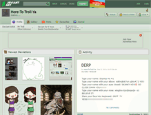 Tablet Screenshot of here-to-troll-ya.deviantart.com