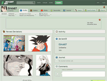 Tablet Screenshot of elrick87.deviantart.com