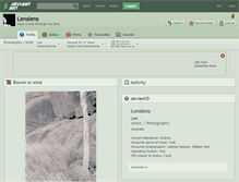 Tablet Screenshot of lenslens.deviantart.com
