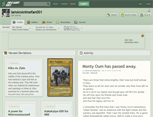 Tablet Screenshot of iamananimefan001.deviantart.com