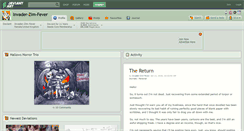 Desktop Screenshot of invader-zim-fever.deviantart.com