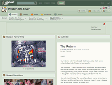Tablet Screenshot of invader-zim-fever.deviantart.com