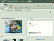 Tablet Screenshot of dm47.deviantart.com