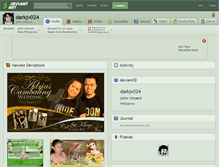 Tablet Screenshot of darkjv024.deviantart.com