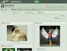 Tablet Screenshot of link-lover17.deviantart.com