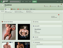 Tablet Screenshot of likesitthick.deviantart.com