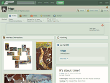 Tablet Screenshot of frigga.deviantart.com