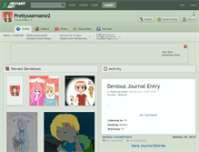 Tablet Screenshot of prettyusername2.deviantart.com