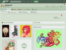 Tablet Screenshot of mariasucks.deviantart.com