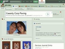 Tablet Screenshot of cat-crazy.deviantart.com