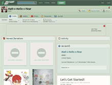 Tablet Screenshot of matt-x-mello-x-near.deviantart.com