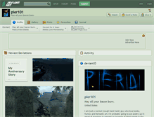 Tablet Screenshot of pier101.deviantart.com