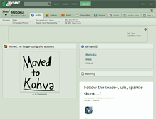 Tablet Screenshot of metoku.deviantart.com