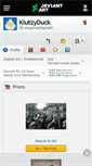 Mobile Screenshot of klutzyduck.deviantart.com