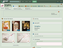 Tablet Screenshot of beingnice.deviantart.com