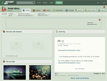 Tablet Screenshot of amai-desu.deviantart.com