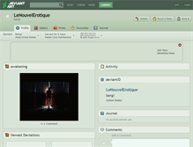 Tablet Screenshot of lenouvelerotique.deviantart.com