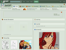 Tablet Screenshot of kayeh687.deviantart.com