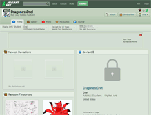 Tablet Screenshot of dragonessdrei.deviantart.com