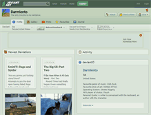 Tablet Screenshot of darmiento.deviantart.com