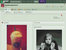 Tablet Screenshot of missmoneypennyx3.deviantart.com