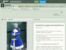 Tablet Screenshot of anathiell.deviantart.com