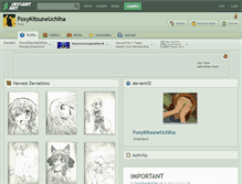 Tablet Screenshot of foxykitsuneuchiha.deviantart.com