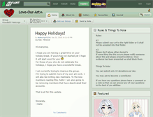 Tablet Screenshot of love-our-art.deviantart.com