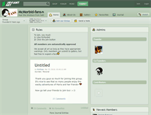 Tablet Screenshot of mcmorbid-fans.deviantart.com
