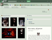 Tablet Screenshot of kimono.deviantart.com