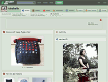 Tablet Screenshot of hahahahh.deviantart.com