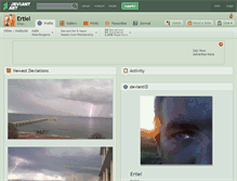 Tablet Screenshot of ertiel.deviantart.com