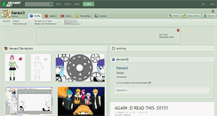 Desktop Screenshot of karasx3.deviantart.com
