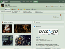 Tablet Screenshot of daz-3d.deviantart.com