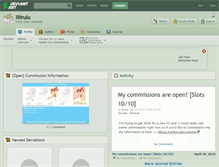 Tablet Screenshot of lilirulu.deviantart.com