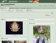 Tablet Screenshot of herekittykittykitty.deviantart.com