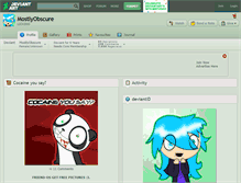 Tablet Screenshot of mostlyobscure.deviantart.com