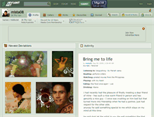 Tablet Screenshot of mista08.deviantart.com