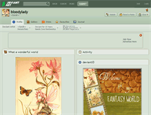 Tablet Screenshot of bloodylady.deviantart.com