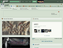Tablet Screenshot of louart.deviantart.com