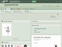 Tablet Screenshot of cross-dress-fan-club.deviantart.com