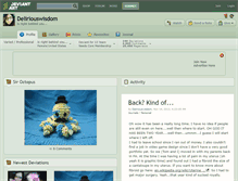 Tablet Screenshot of deliriouswisdom.deviantart.com