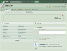 Tablet Screenshot of honey-cup.deviantart.com