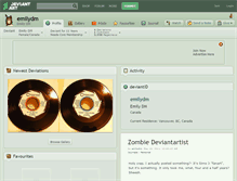 Tablet Screenshot of emilydm.deviantart.com