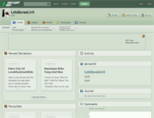 Tablet Screenshot of letsraveelivii.deviantart.com