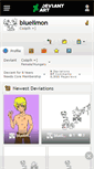 Mobile Screenshot of bluelimon.deviantart.com