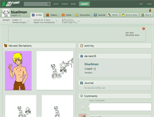 Tablet Screenshot of bluelimon.deviantart.com