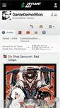 Mobile Screenshot of dantedemolition.deviantart.com