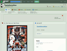 Tablet Screenshot of dantedemolition.deviantart.com